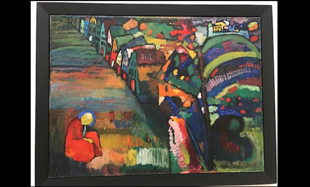 "Painting with Houses" for Russian artist Wassily Kandinsky - social media