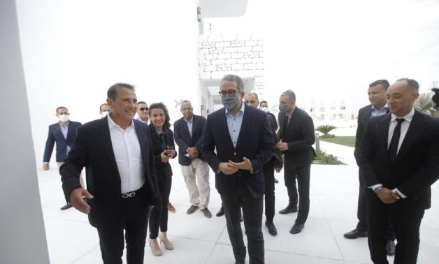 File: Egypt’s Minister of Tourism & Antiquities inaugurates one of Ain El Sokhna hotels on the sidelines of Top Model of the World.