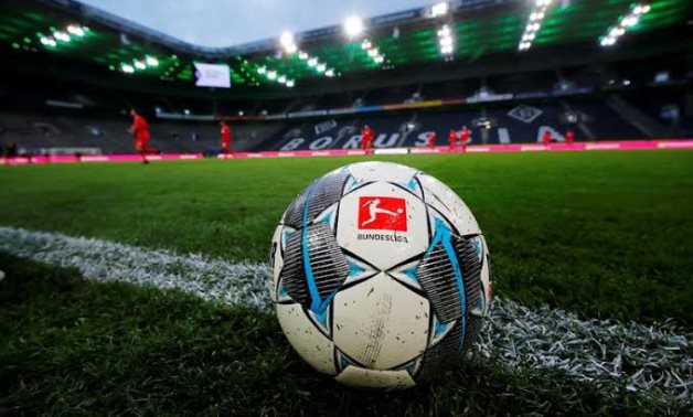 General view of a match ball during the warm up before the match that will be played behind closed while the number of coronavirus cases grow around the world REUTERS/Wolfgang Rattay