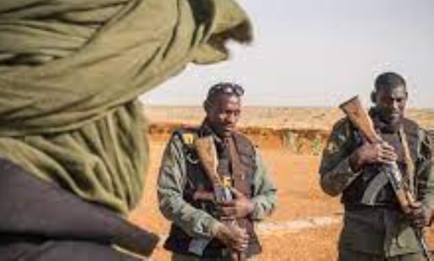 French soldiers from barkhane military operation in Mali (Africa) teaching malian soldiers how to fight against terrorism. Ansongo, Mali. (Photo by Fred Marie/Art In All Of Us/Corbis via Getty Images)