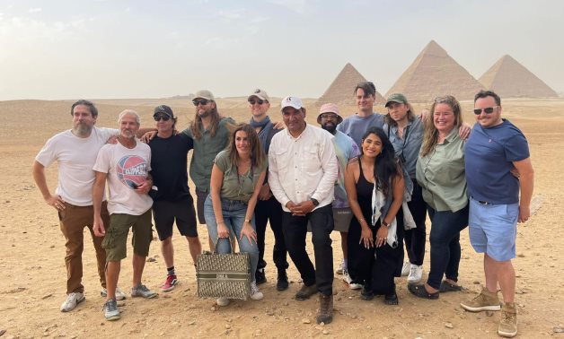 Maroon 5 band during their visit to Egypt - Min. of Tourism & Antiquities