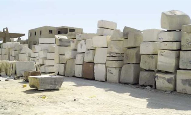 Imperial marble in Egypt's Eastern Desert – Press Photo