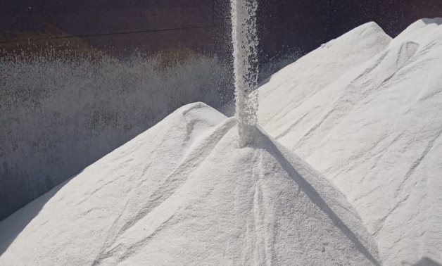 Raw salt while being exported to Greece
