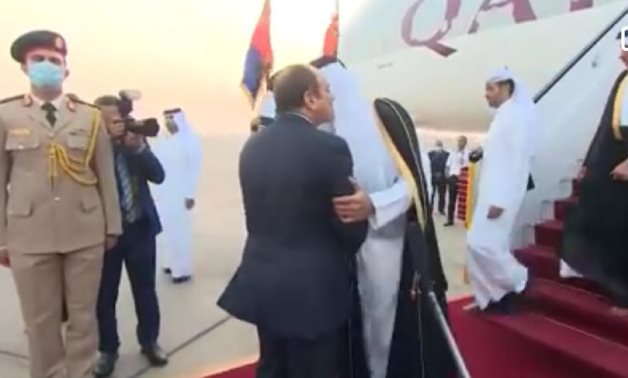 President Sisi receives Qatari Emir Tamim bin Hamad Al Thani
