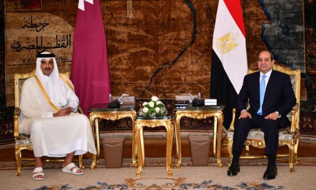 Egypt’s president receives Qatar’s emir at Cairo’s Ittihadiya Palace – Egyptian Presidency