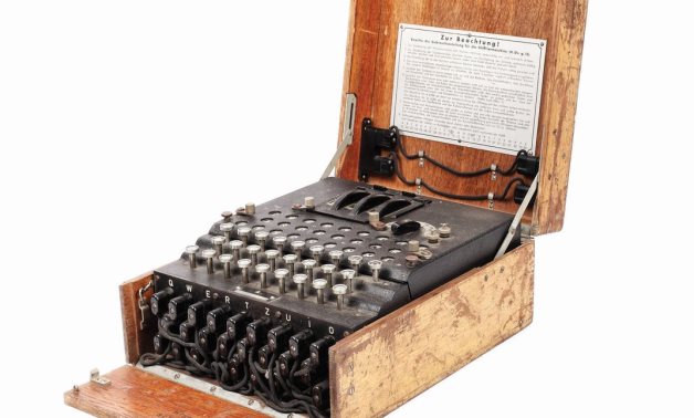 Enigma cipher machine used by Germans in WWII - social media