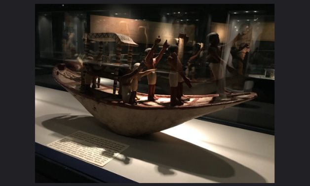 Ancient Egyptian Funeral Boat Artifact located in Mummification Museum - Elias Rovielo