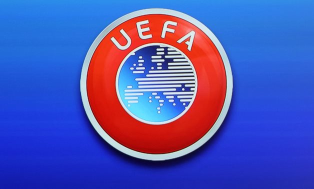 A UEFA logo is displayed in this illustration during the news conference REUTERS/Denis Balibouse/Illustration/File Photo