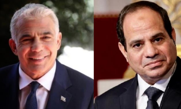 President Abdel Fatah al-Sisi and Israeli Prime Minister Yair Lapid - Press Photo 