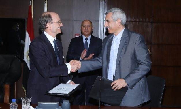 Signing of contract between Egypt and Talgo on supply of seven luxurious sleeper trains. August 9, 2022. Press Photo