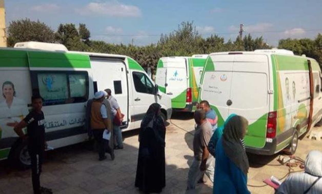 FILE – Medical caravan within Decent Life initiative in Egypt