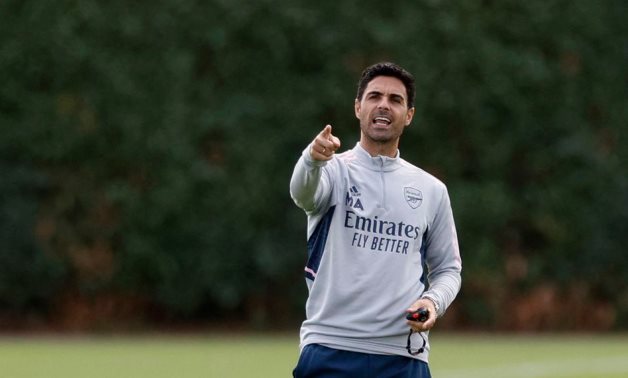 Arsenal manager Mikel Arteta during training Action Images via Reuters/Peter Cziborra/Files