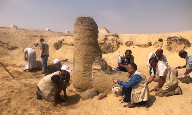File: The 6th season of the excavations of Egyptian archaeological mission in Saqqara kicks off.