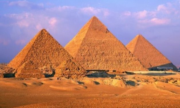 FILE - Giza Pyramids