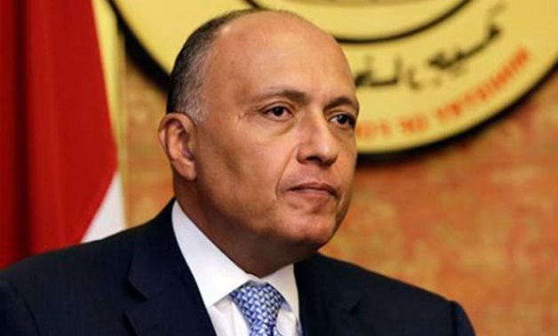FILE - Egyptian Foreign Minister Sameh Shoukry 
