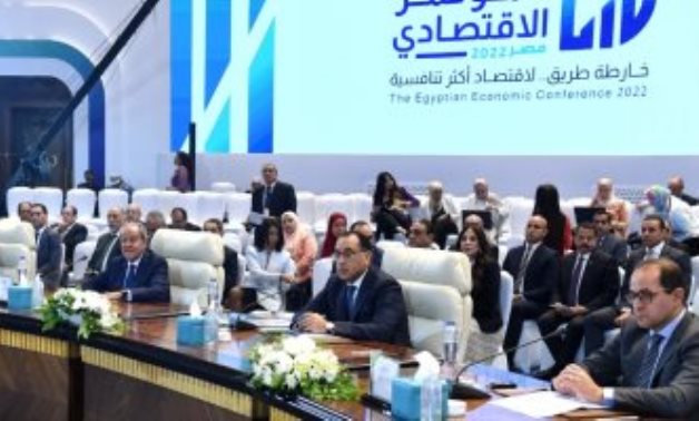 Prime Minister Mostafa Madbouli at Egypt's Economic Conference 2022