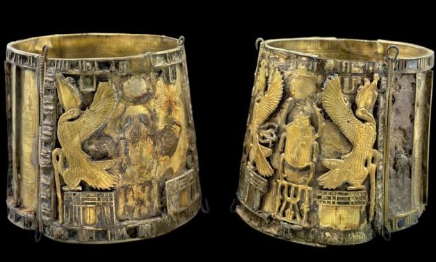 The beautiful bracelets of Queen Karomama II housed in the Egyptian Museum in Tahrir - social media