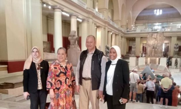 King of Tonga during the visit to the Egyptian Museum in Tahrir - Min. of Tourism & Antiquities