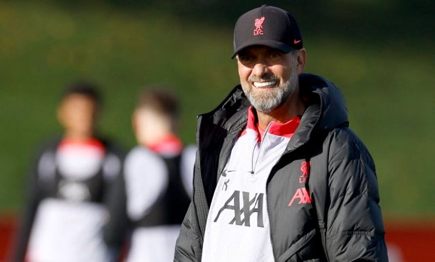 Liverpool manager Juergen Klopp during training Action Images via Reuters/Jason Cairnduff