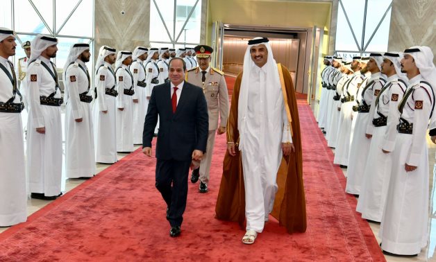 FILE – President Abdel Fatah al-Sisi's visit to Qatar in September 2022