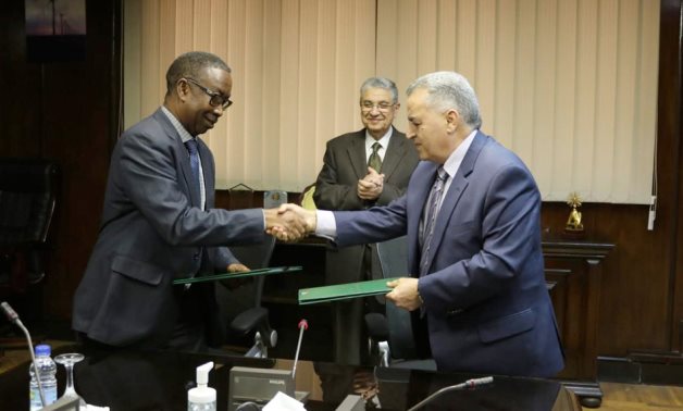 Singing of MoU between Egypt and the African Electrotechnical Standardization Commission in Cairo on November 29, 2022. Press Photo