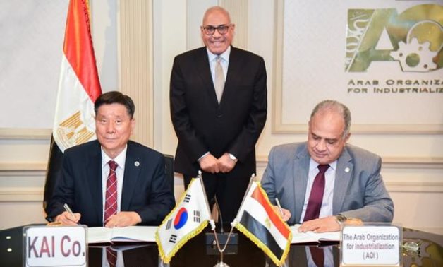 Egypt signed an agreement with Korea Aerospace Industries (KAI) to manufacture a new warplane- press photo