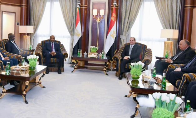 President Abdel Fattah El-Sisi met with President of the Transitional Sovereignty Council of Sudan, General Abdel Fattah Al-Burhan, in the Saudi capital Riyadh