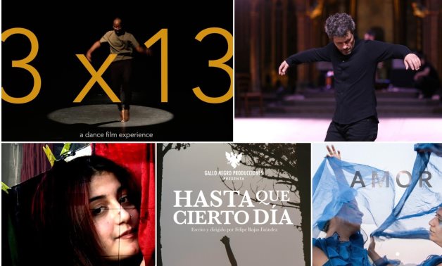 File: A compiled photo to some of the films competing in Breaking Walls Dance Film Festival.