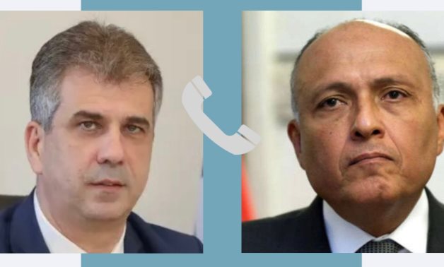 Foreign Minister Sameh Shoukry made a phone call today, January 19, 2023, with Israeli Foreign Minister Eli Cohen- press photo