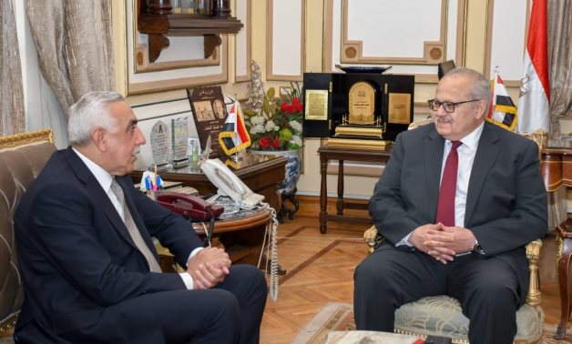 President of Cairo University, Dr. Mohamed Othman El-Khosht, met with Dr. Ahmed Nayef Al-Dulaimi, Ambassador of the Republic of Iraq to Egypt