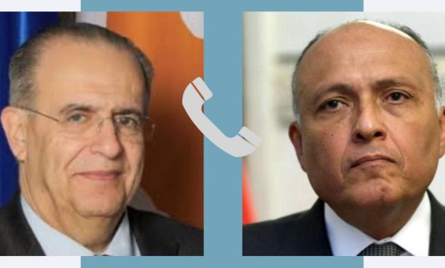 : Egyptian Foreign Minister Sameh Shoukry received a call, on Thursday, from his Cypriot counterpart Ioannis Kasoulidis- press photo