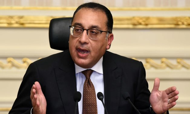 Egyptian Prime Minister Mostafa Madbouli speaks in a press conference after the Cabinet meeting on Wednesday – Egyptian Cabinet