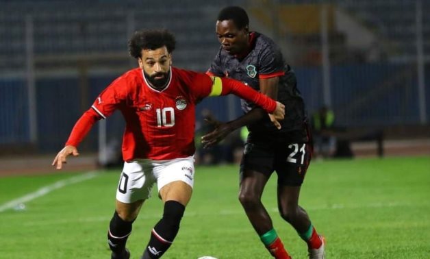 Mohamed Salah in action against Malawi, photo courtesy of EFA official Facebook account