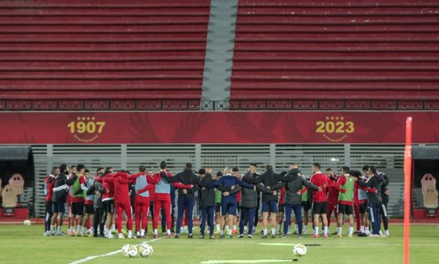 Al Ahly's final training session in Cairo ahead of Al Hilal's Match