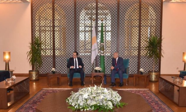 Secretary-General of the League of Arab States, Ahmed Aboul Gheit, received President of Cyprus Nikos Christodoulides- press photo