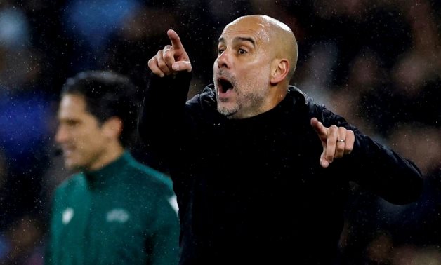 Manchester City manager Pep Guardiola during the match Action Images via REUTERS/Jason Cairnduff/File Photo