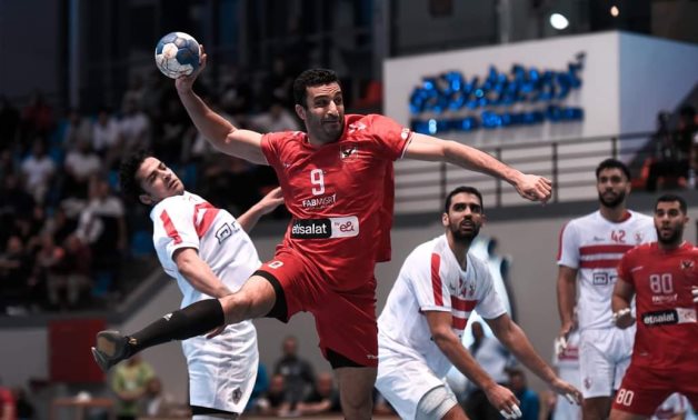 File - Eslam Hassan of Al Ahly in action against Zamalek during the Egyptian League final 