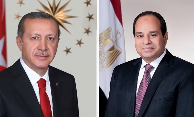 President Abdel Fattah El-Sisi spoke by phone with Turkish President Recep Tayyip Erdoğan to congratulate him on winning the presidential election and being re-elected for a new term- press photo