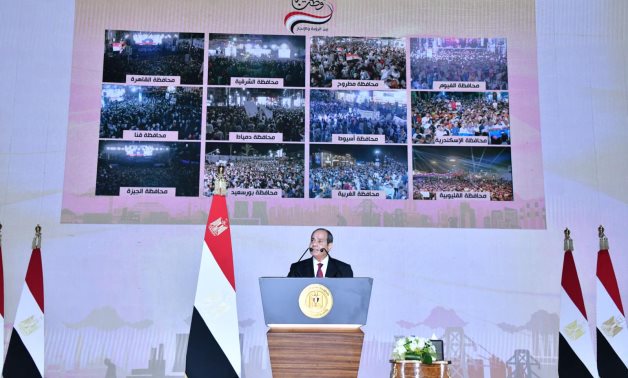President Abdel Fattah El Sisi announced his nomination for a new term in presidency on October 2- press photo