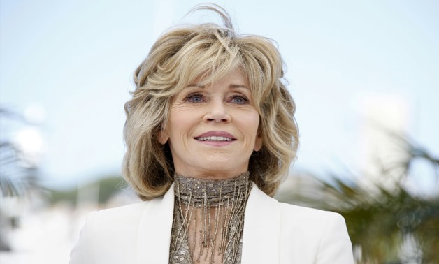 US actress Jane Fonda, seen here in 2015, has said she fell for co-star Robert Redford in the first three films they made together, but quipped that this time, she had not gone weak at the knees in a sign she had finally grown up