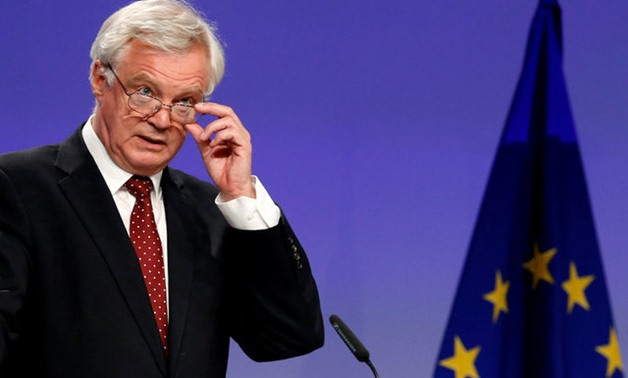 Britain's Secretary of State for Exiting the EU David Davis in Brussels - REUTERS