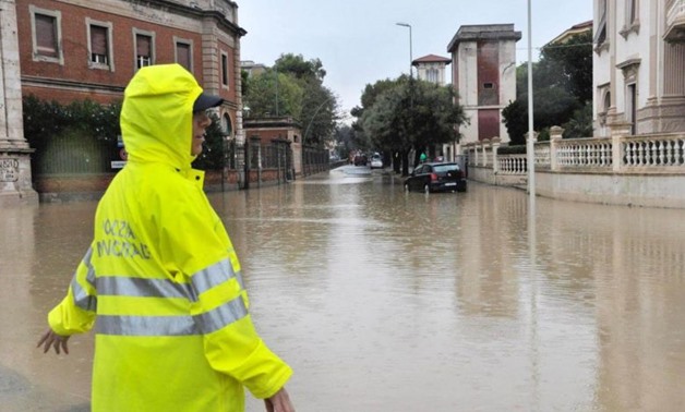 Italy flooding kills six people in Livorno - Press photo