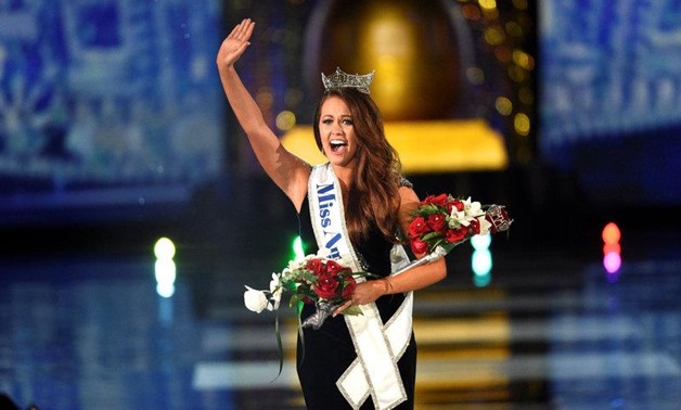 Miss North Dakota Cara Mund reacts after being announced as the winner of the 97th Miss America Competition in Atlantic City, New Jersey U.S. September 10, 2017. REUTERS/Mark Makela