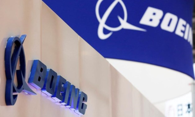 Boeing's logo is seen during Japan Aerospace 2016 air show in Tokyo, Japan, October 12, 2016. REUTERS