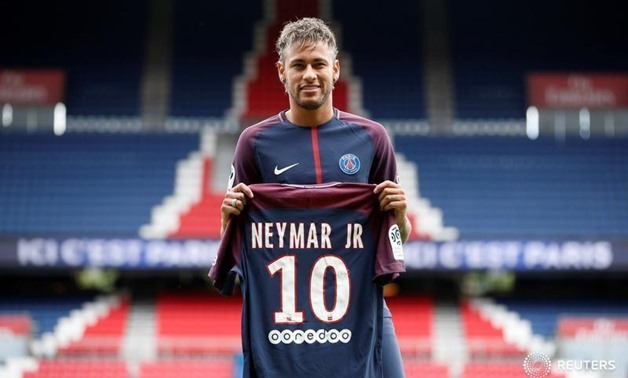 Neymar with Paris Saint-German, Reuters