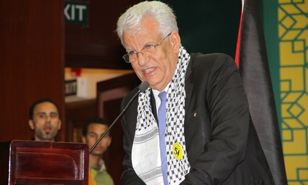 Palestinian ambassador to Egypt Gamal El Shobaki during celebrating the establishment of Fatah Movement at the embassy- Hesham Sayeed (File photo)