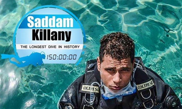 Cover photo of Support Saddam Killany - Longest dive in history Facebook page