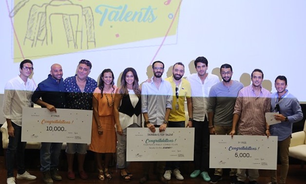 Photo of the Tayarah Panel and winners via the El Gouna Film Festival Press Release