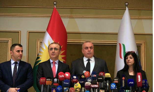 The High Elections and Referendum Commission holds a press conference in Erbil - REUTERS