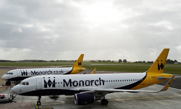 Monarch aircraft are seen parked after the airline ceased trading, at Luton airport in Britain, October 2, 2017. REUTERS/Mary Turner
